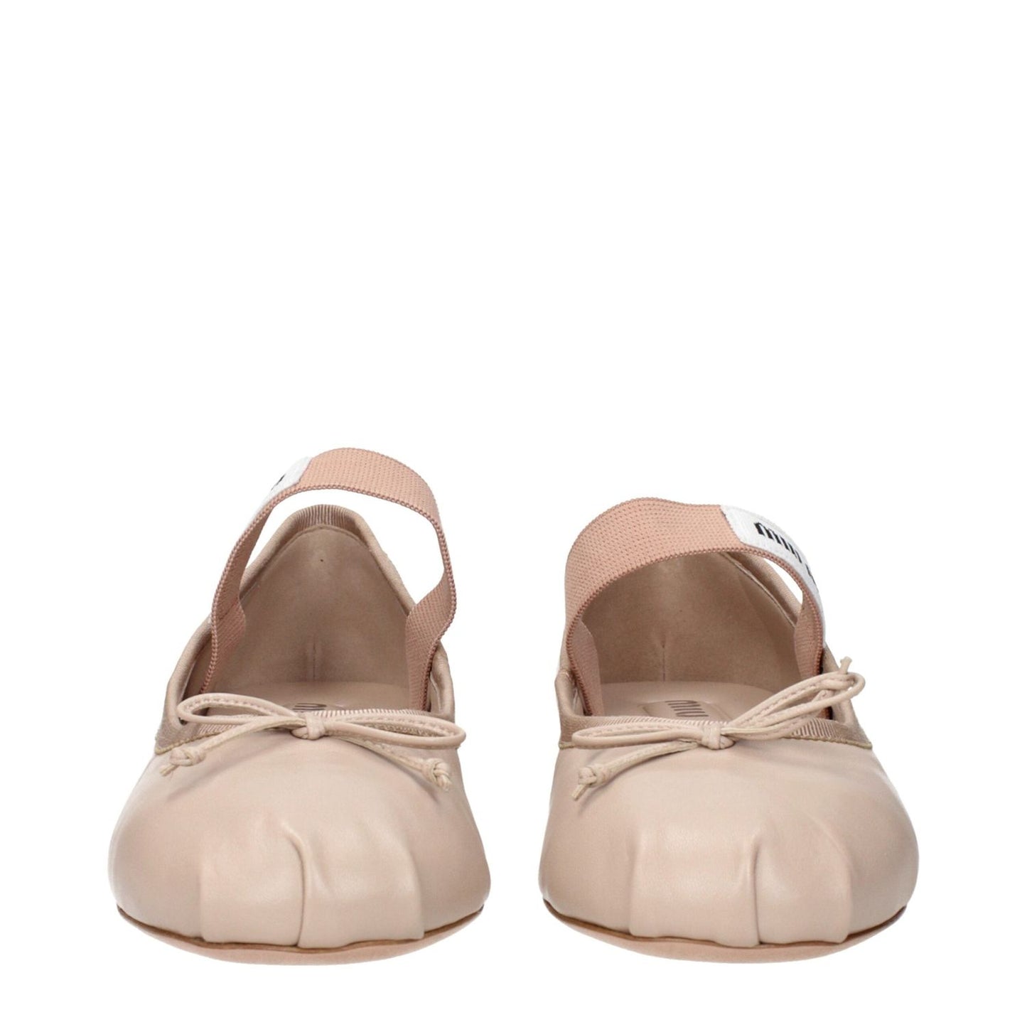 Miu Miu Pink Leather Ballet Flats MI-15269123096841-EU36.5/US6.5