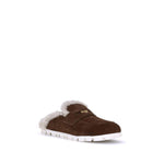 Miu Miu Shearling Mules MI-5D058EFD010Z0GF0324-EU39.5/US9.5