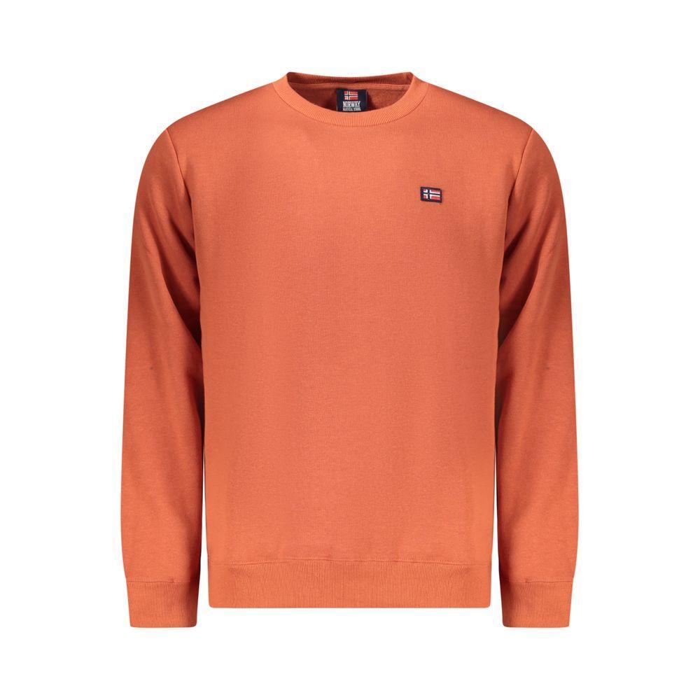 Norway 1963 Orange Cotton Men Sweater NO-39672-S
