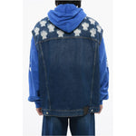 Off-White Off-White Distressed Effect STARS OVER Denim Vest OF-P647293-M 1728,74866327712,Blazers - Men - Clothing,Blue,Clothing,M,Men,Men - Clothing,New with tags,Off-White