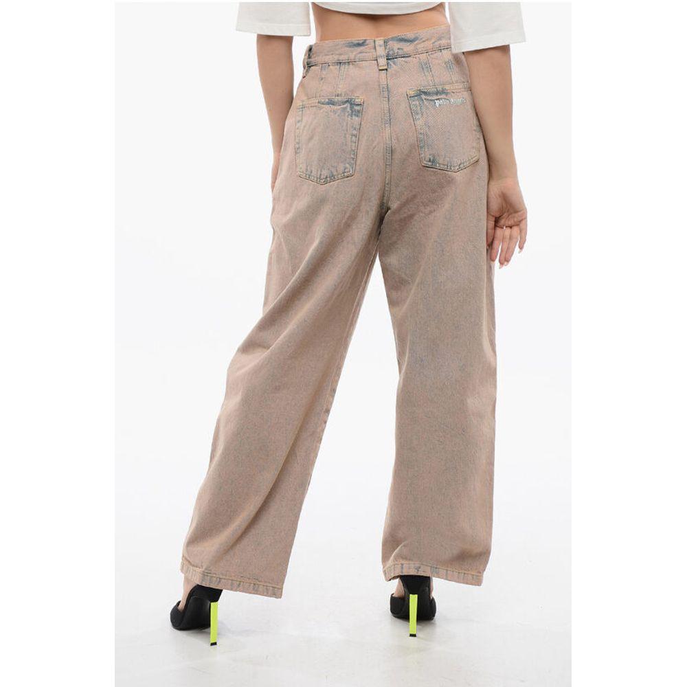 Palm Angels Palm Angels Bi Colore OVERDYE Wide Fit Jeans PA-P648419-W27 1728,74866327712,Clothing,Jeans & Pants - Women - Clothing,New with tags,Orange,Palm Angels,W27,Women,Women - Clothing