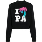 Palm Angels Palm Angels Sweaters Black PWBA016S23FLE0011084 best_seller,LDin,New In,Spring - Summer 2023,Women,Women > Clothing,Women > Clothing > Topwear,Yes Eu