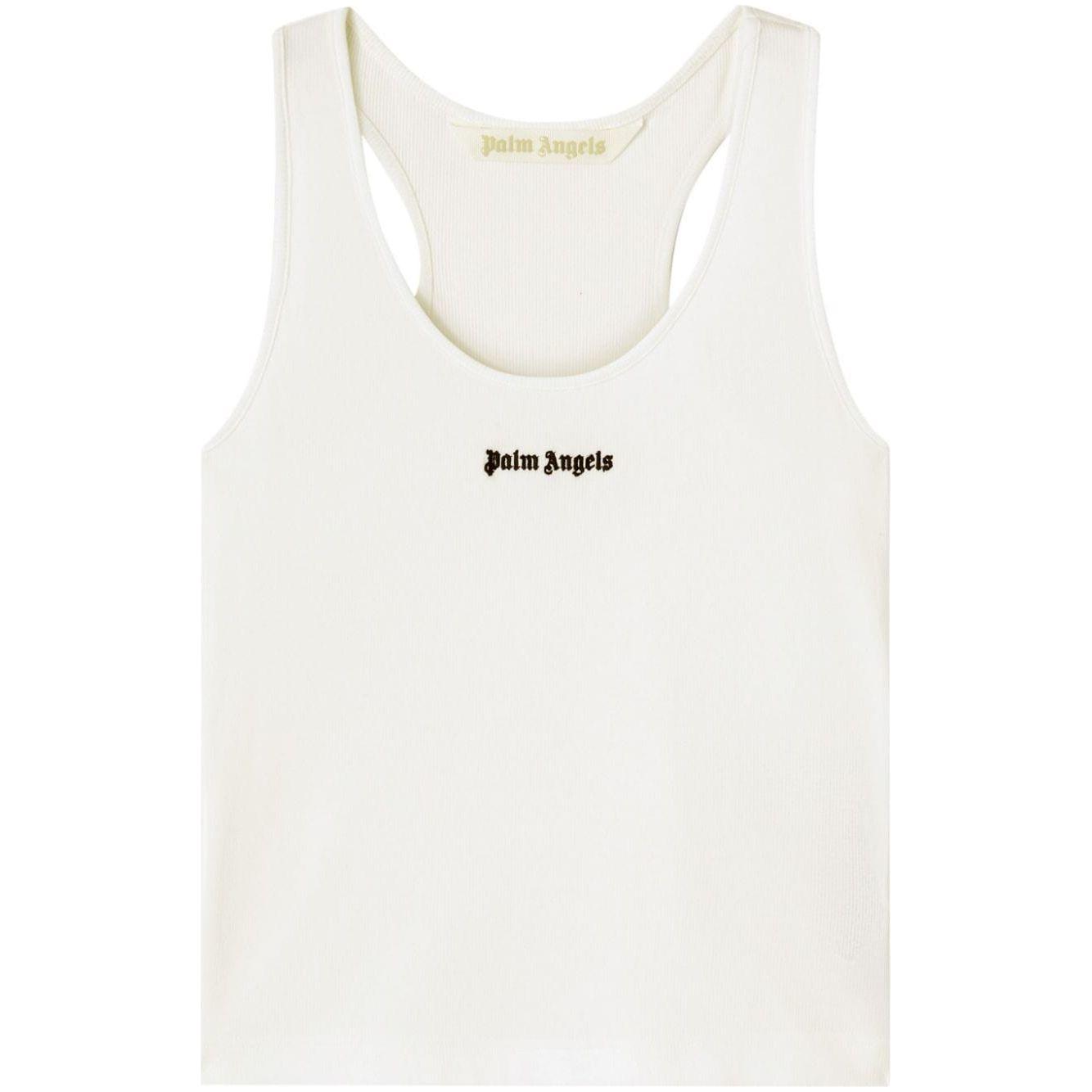 Palm Angels Palm Angels Top White PWAC020C99FAB0010110 Fall - Winter 2024,LDin,Women,Women > Clothing,Women > Clothing > Topwear,Yes Eu