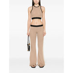 Palm Angels Palm Angels Trousers Beige PWHG021S24KNI0016410 LDin,New In,Spring - Summer 2024,Women,Women > Clothing,Women > Clothing > Trousers,Yes Eu