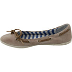 Pantofola D'Oro Beige Suede Lace Bow Loafers Ballet Flat Shoes