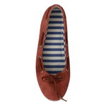 Pantofola D'Oro Coral Suede Lace Bow Loafers Ballet Flat Shoes