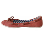 Pantofola D'Oro Scarlet Red Blue Stripe Flat Slip-On Shoes