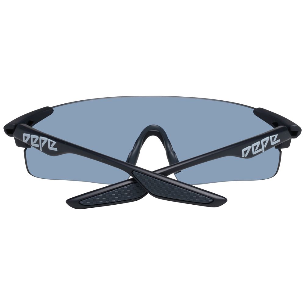 Pepe Jeans Black Plastic Sunglasses with blue lens and plastic frame, model PJ7372-130C6, dimensions 130/00/180 mm.