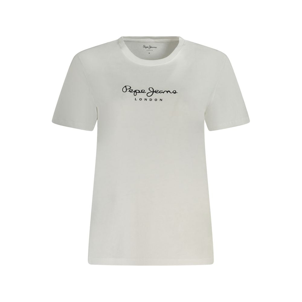 Pepe Jeans White Cotton Tops & T-Shirt 1728,67403481248,Clothing,M,New with tags,Pepe Jeans,Tops & T-Shirts - Women - Clothing,White,Women,Women - Clothing,XS Pepe Jeans PE-35558-XS