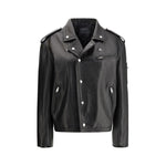 Prada Prada Biker leather Jacket PR-58A207SOOO11KDF0002-IT40 | M 1728,72470364320,Black,Clothing,IT40 | M,Jackets & Coats - Women - Clothing,New with tags,Prada,Women,Women - Clothing