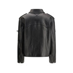 Prada Prada Biker leather Jacket PR-58A207SOOO11KDF0002-IT40 | M 1728,72470364320,Black,Clothing,IT40 | M,Jackets & Coats - Women - Clothing,New with tags,Prada,Women,Women - Clothing