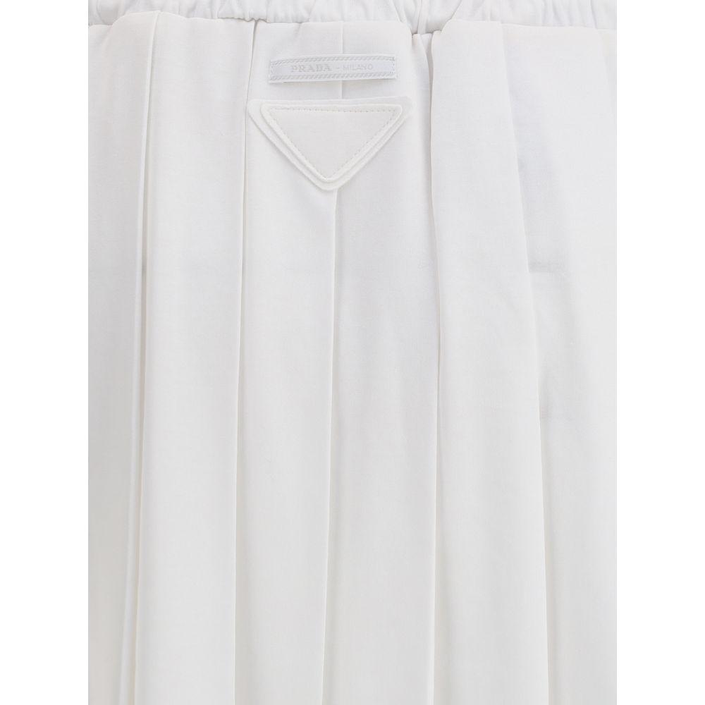 Prada Prada Jersey midi Skirt PR-31145SOOO129VF0009-IT40 | M 1728,72470364320,IT40 | M,New with tags,Prada,Skirts - Women - Clothing,White,Women