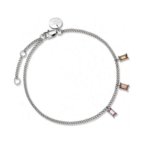 ROSEFIELD JEWELS JEWELRY Mod. JTBBS-J432 silver bracelet with colorful charms.