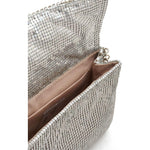 Rosantica crystal-embellished mesh bag Silver Handbag Rosantica Gray