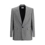 Saint Laurent Prince de Galles wool flannel Blazer SA-837196Y5H541095-IT48 | M