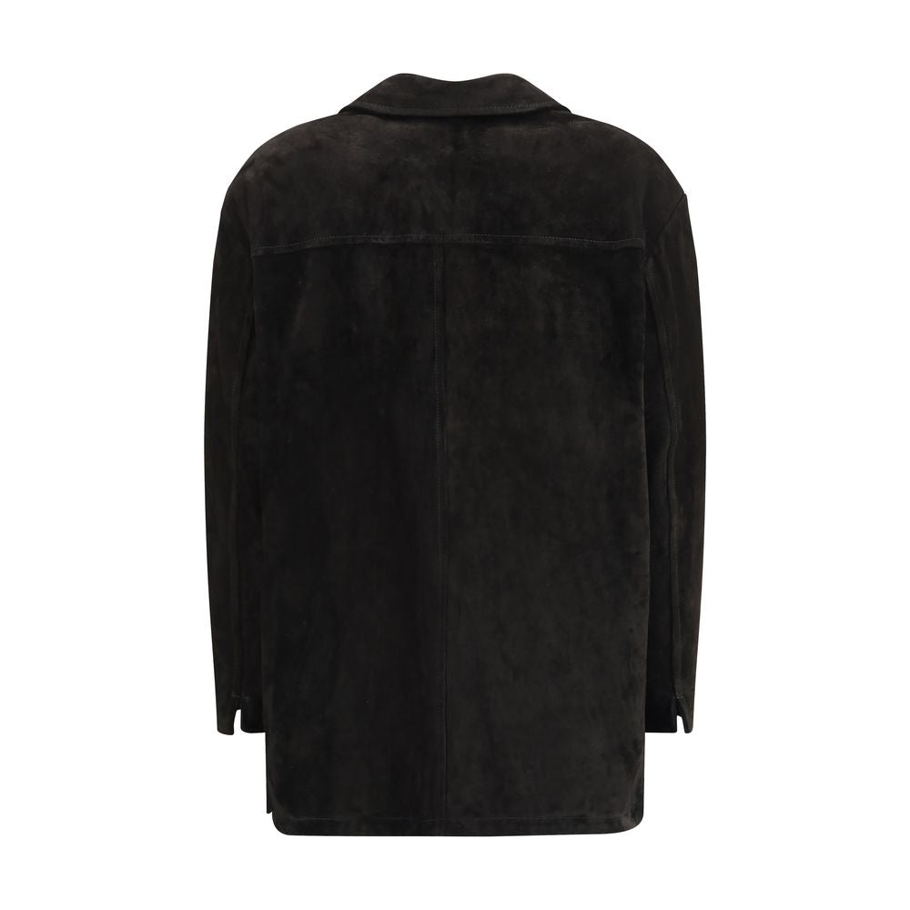 Salvatore Santoro Suede leather Jacket SA-49077DBLACK-IT40 | M