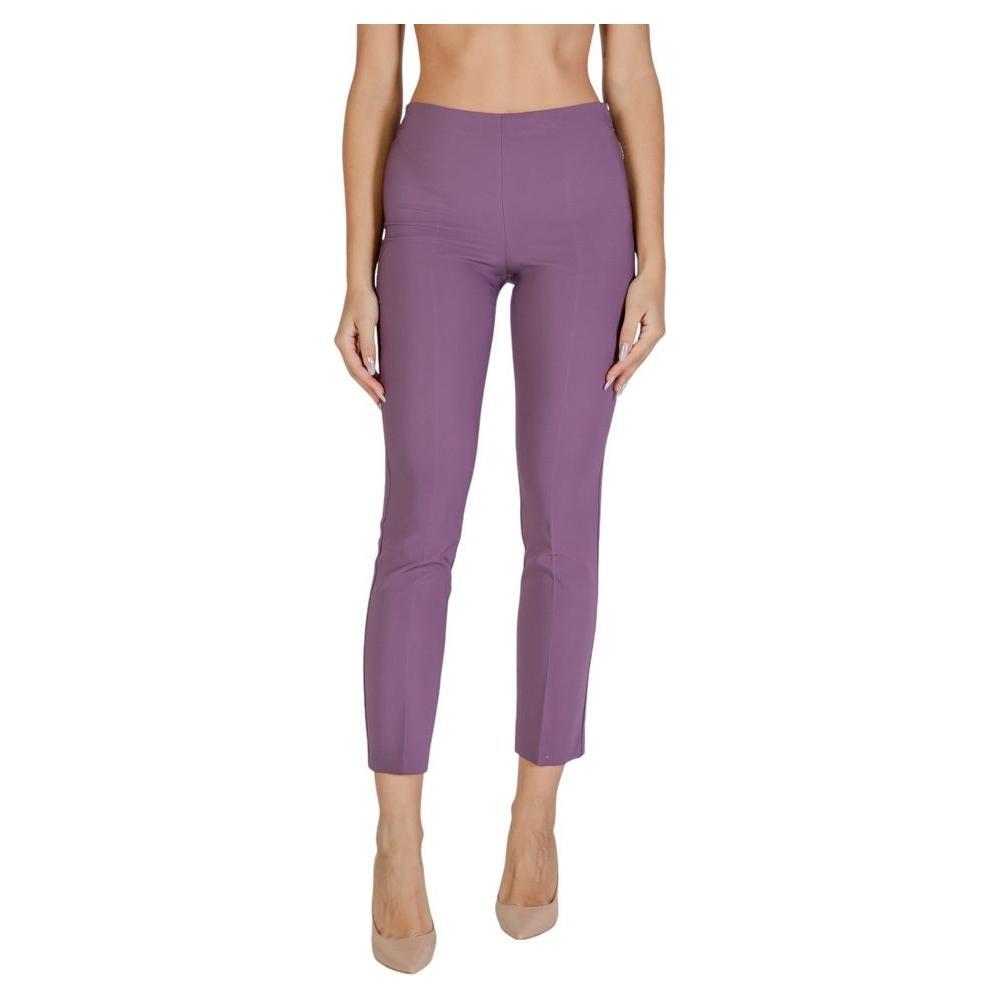 Sandro Ferrone Purple Polyester Jeans & Pant 1728,71956299936,Clothing,IT40 | XS,Jeans & Pants - Women - Clothing,New with tags,Purple,Sandro Ferrone,Women,Women - Clothing Sandro Ferrone SA-15619900151-IT40 | XS