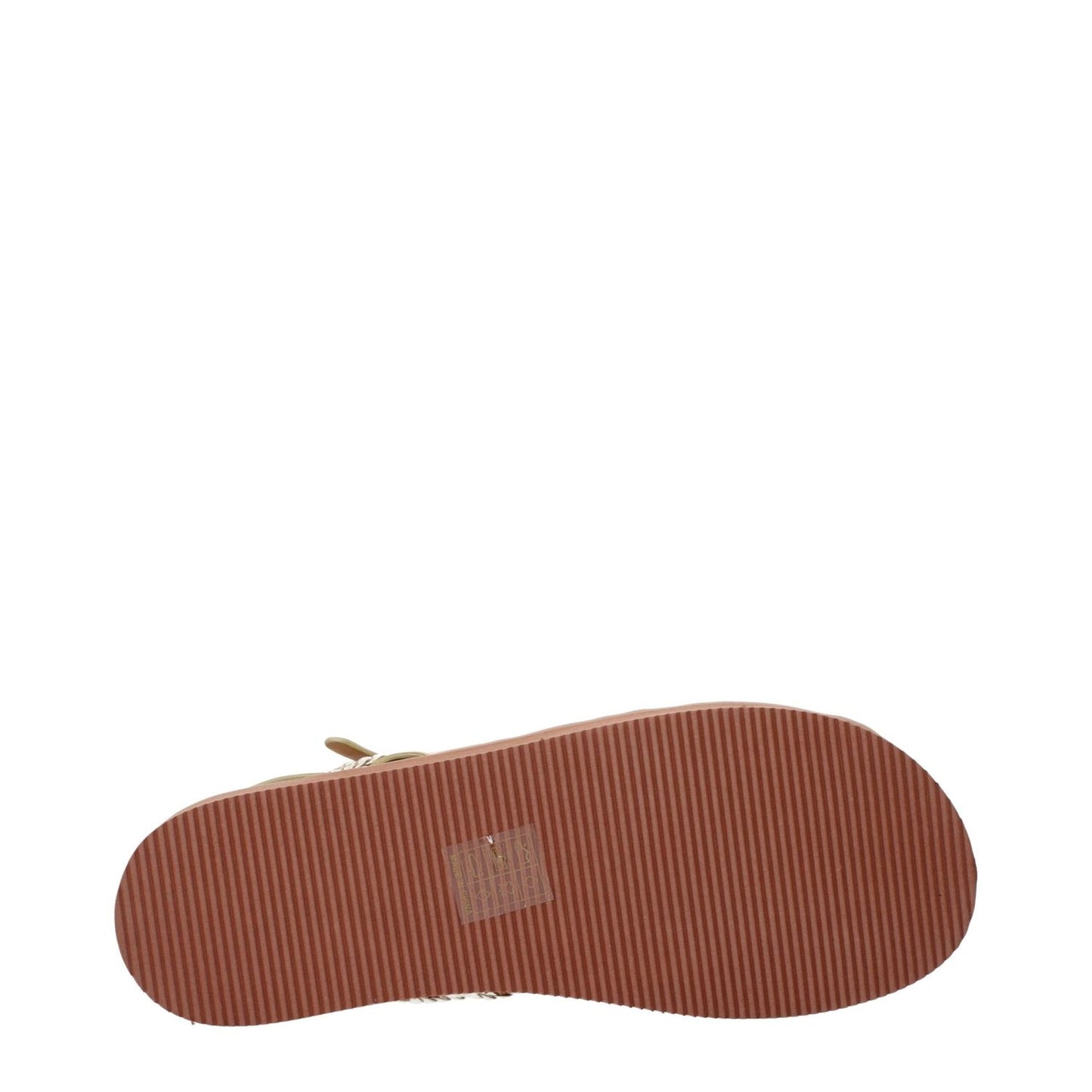 See By Chloé Gold Polyethylene Flat Sandals SE-15269118542089-EU40/US10
