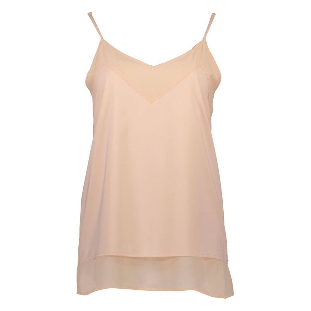 Silvian Heach Pink Polyester Women Tank Top 1728,2XS,67403481248,Clothing,New with tags,Pink,Silvian Heach,Tops & T-Shirts - Women - Clothing,Women,Women - Clothing Silvian Heach SI-7267-2XS
