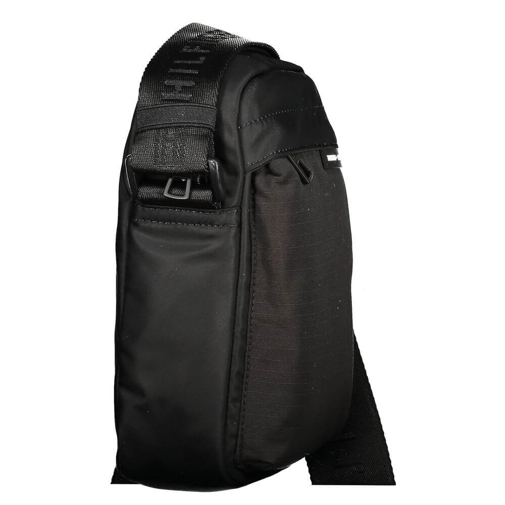 Tommy Hilfiger Black Recycled Polyester Men Shoulder Bag