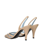 Valentino Garavani Beige Leather Stiletto Heels Sandals VA-15268621779209-EU36/US6