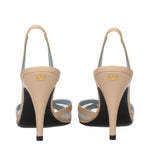 Valentino Garavani Beige Leather Stiletto Heels Sandals VA-15268621779209-EU36/US6