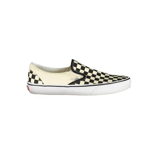 Vans White Polyester Women Sneaker with classic checkered pattern and slip-on design