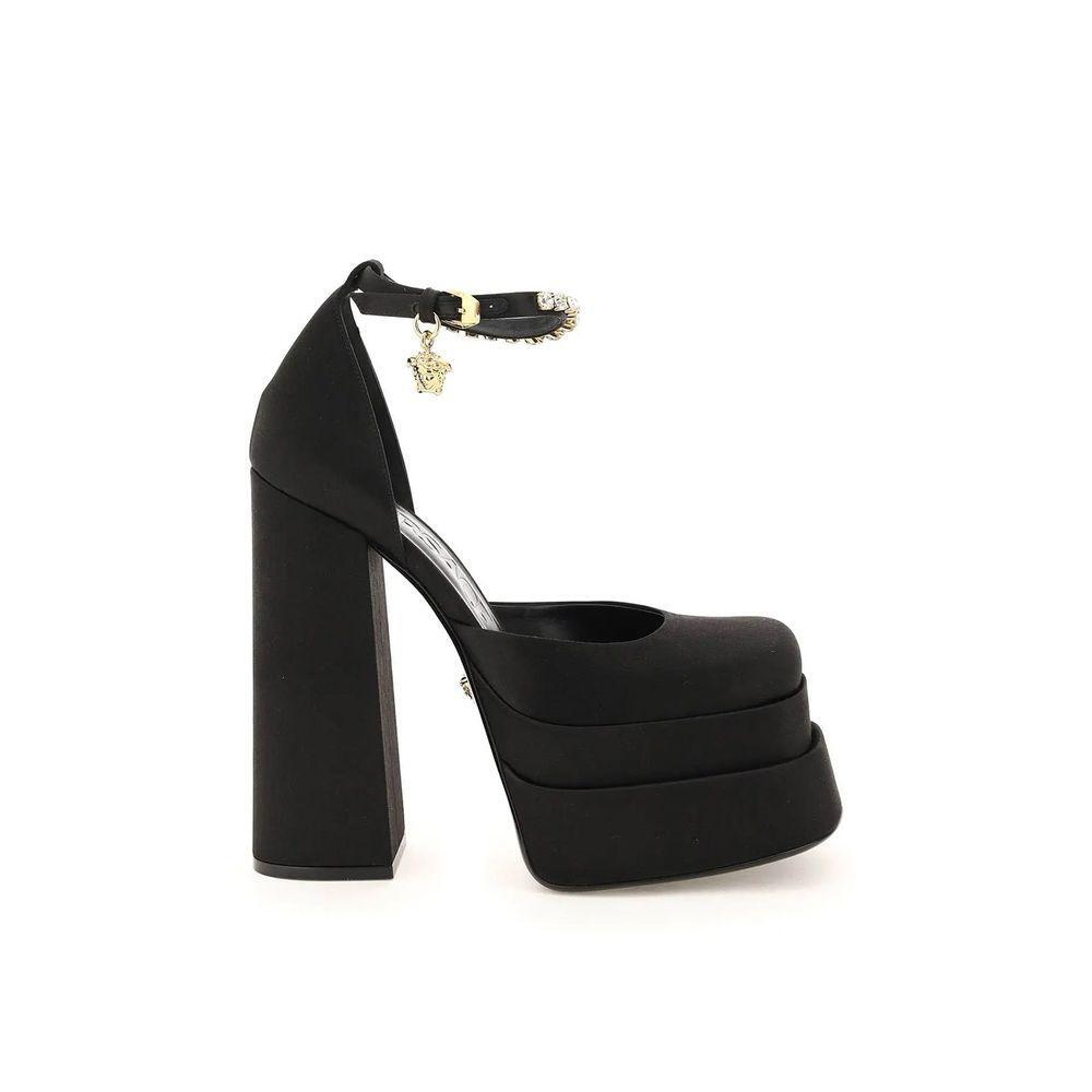 Versace Silk Satin Platform Pumps VE-8736639353044-EU40/US10