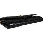 Versace Black Quilted Nappa Leather Crossbody Shoulder Bag Versace Black