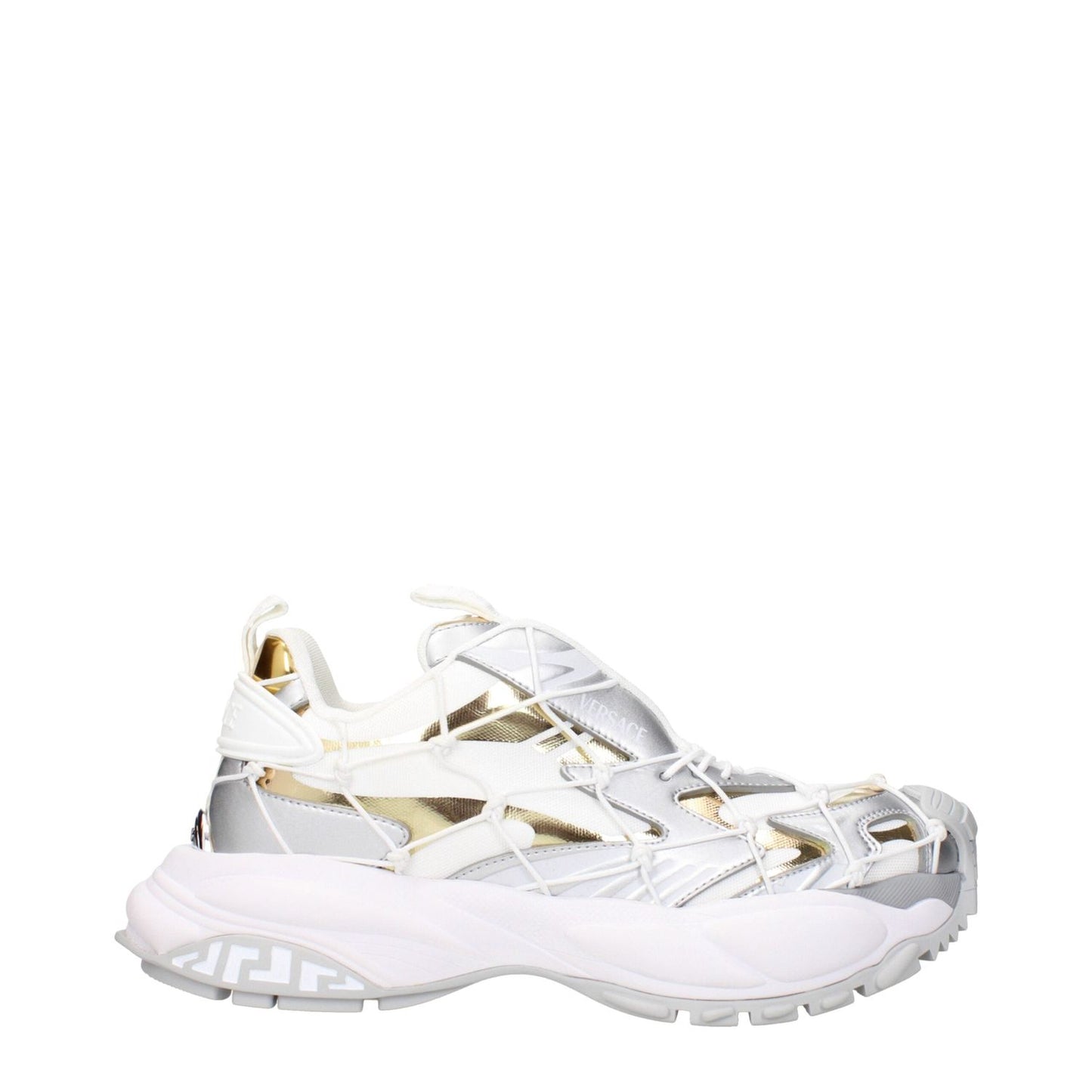Versace White Fabric Chunky Sneakers VE-15248553050377-EU37/US7