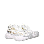Versace White Fabric Chunky Sneakers VE-15248553050377-EU37/US7