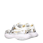 Versace White Fabric Chunky Sneakers VE-15248553050377-EU37/US7