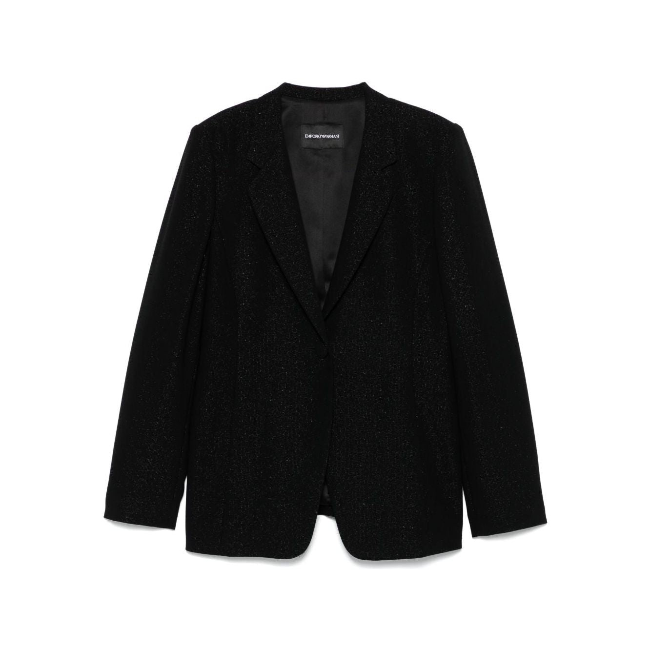 Emporio Armani lurex-detail crepe blazer