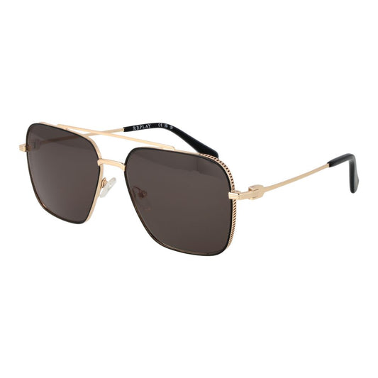 Replay Gold Metal Sunglasses 1728,67345776800,Accessories,Glasses and Sunglasses - Accessories,Gold,Men,New with tags,Replay,Sunglasses - Glasses and Sunglasses - Accessories