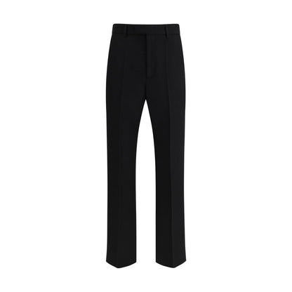 Valentino Black Wool Oves Aries Dress Pants