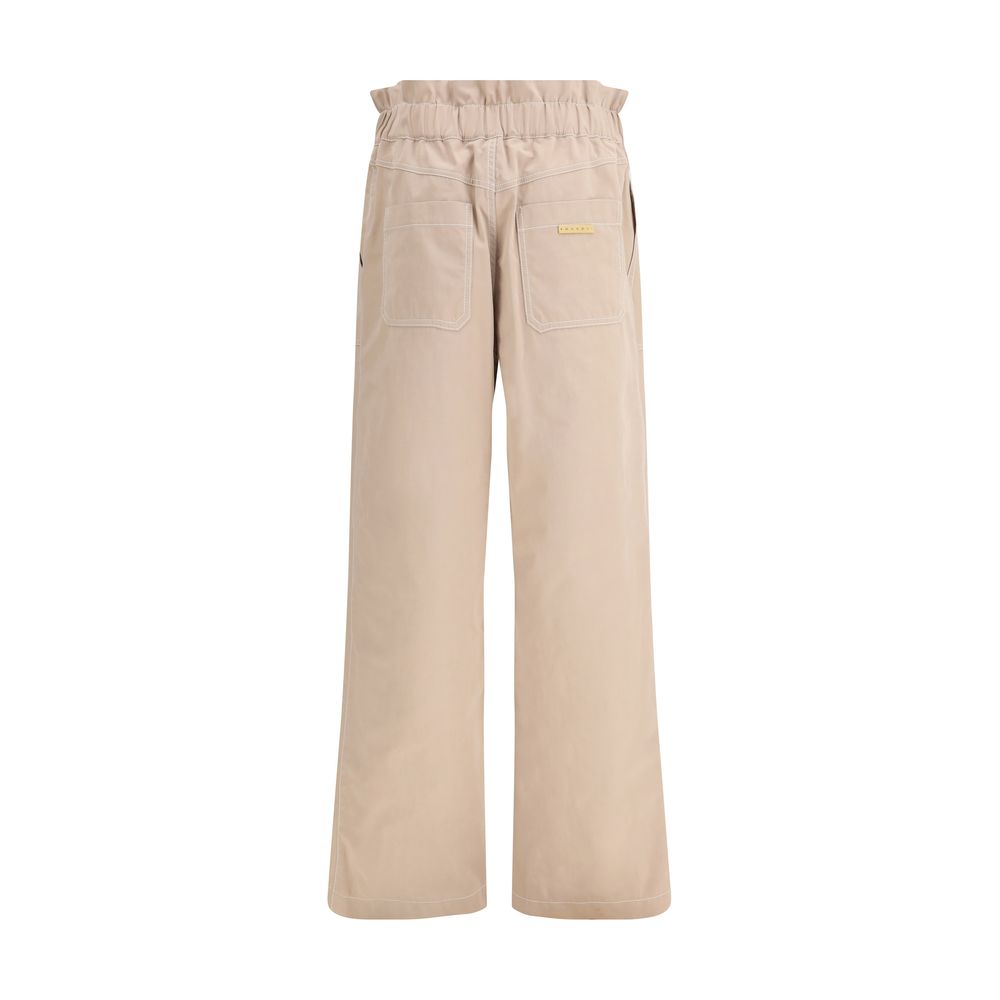 Marni Beige Cotton Casual Pants 1728,72470364320,Beige,Casual Pants - Pants - Clothing,Clothing,IT40 | M,IT42 | L,Marni,New with tags,Pants - Clothing,Women