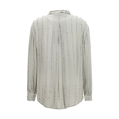PINKO Gray Viscose Shirt
