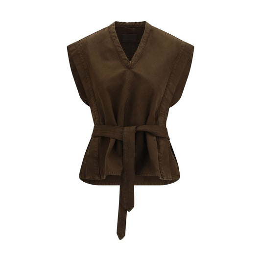 Lemaire Brown Cotton Blouse
