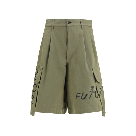 Comme Des Garçons Bicolor Cotton Cargo Shorts