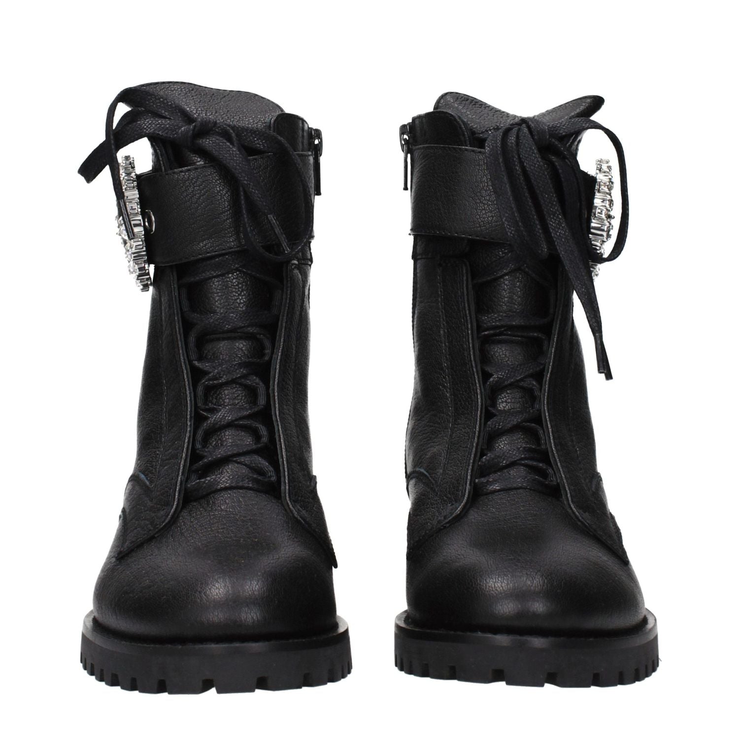 Jimmy Choo Black Leather Ankle Boots
