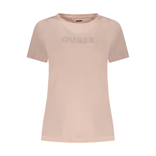 Guess Jeans Pink Cotton Women's T-Shirt