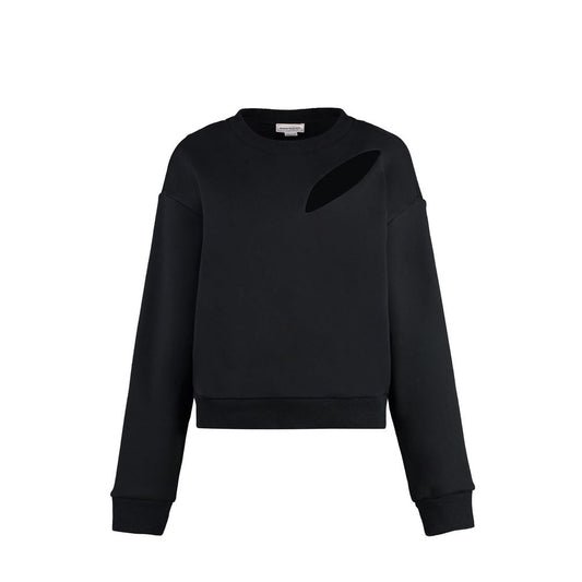 Alexander McQueen Black Cotton Sweatshirt