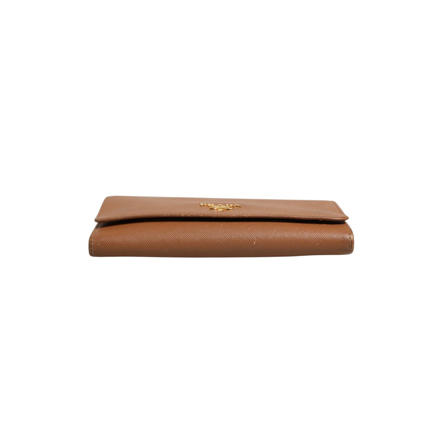 Prada Brown and Gold Wallet Strap