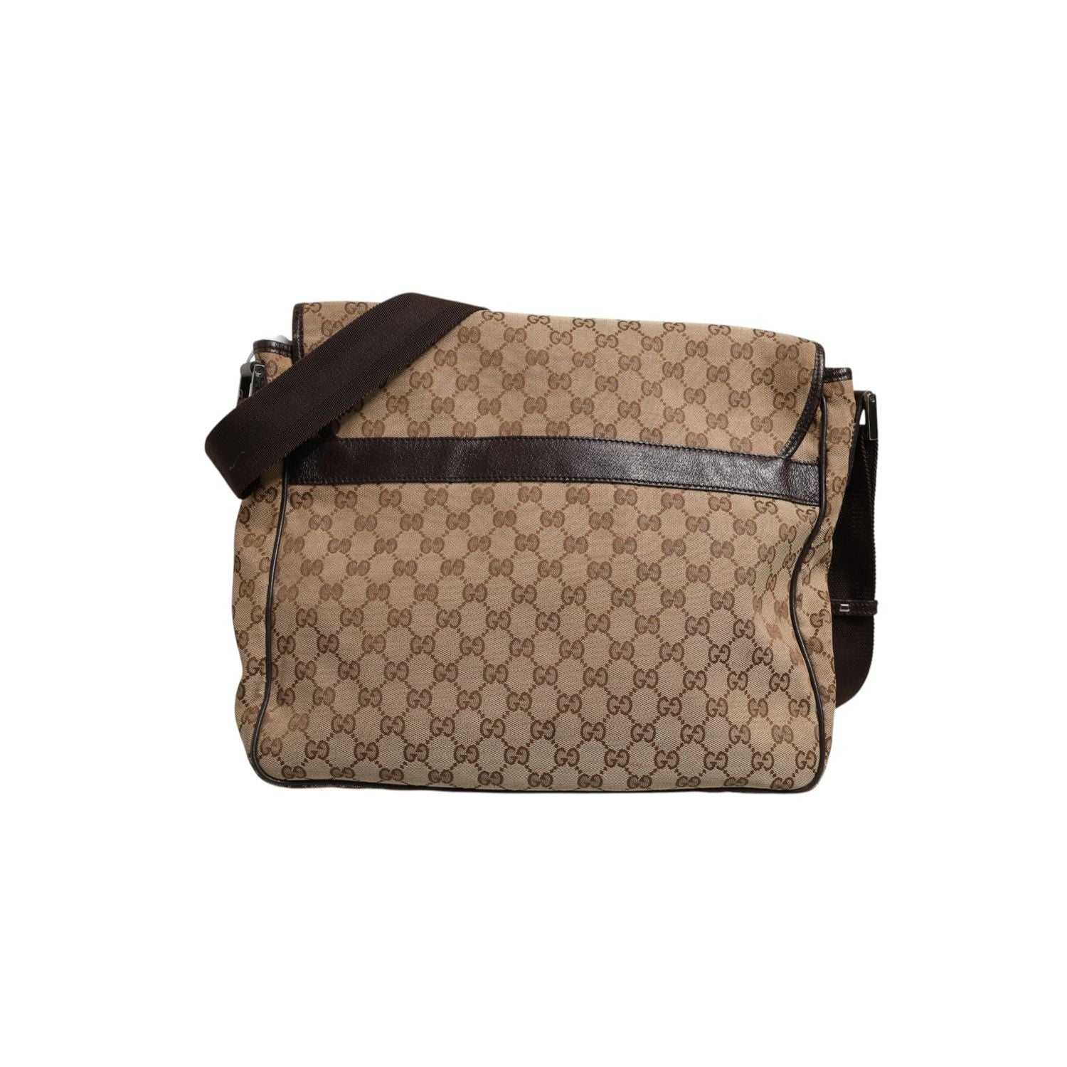 Gucci GG Canvas Flap Messenger Bag