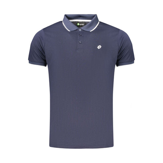 Lotto Blue Polyester Men's Polo Shirt