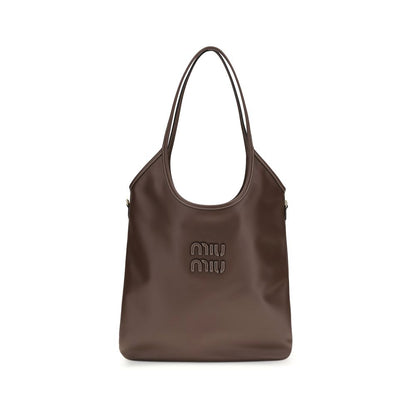 Miu Miu Brown Calf Leather Bos Taurus Shoulder Bag
