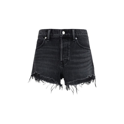 Alexander Wang Black Cotton Short And Mini Shorts