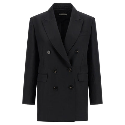 Alberto Biani Black Viscose Blazer