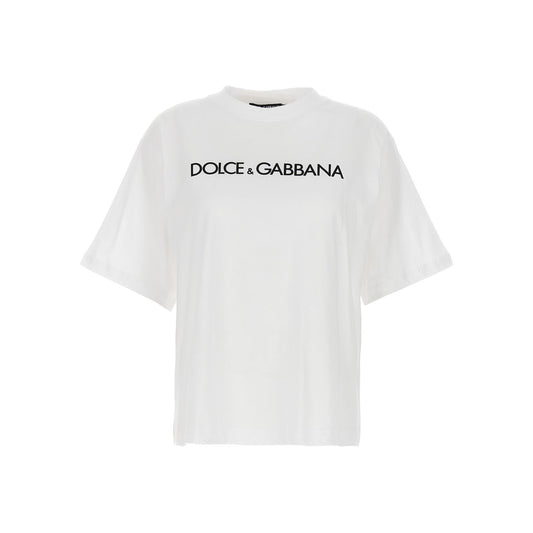 Dolce & Gabbana White Cotton T-Shirt