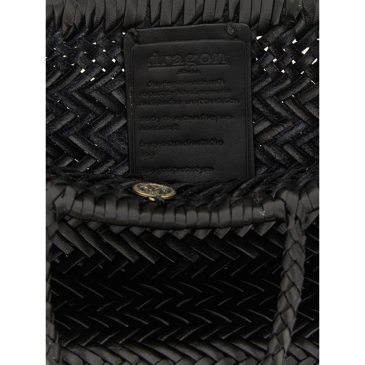 Dragon Diffusion Black Calfskin Handbag